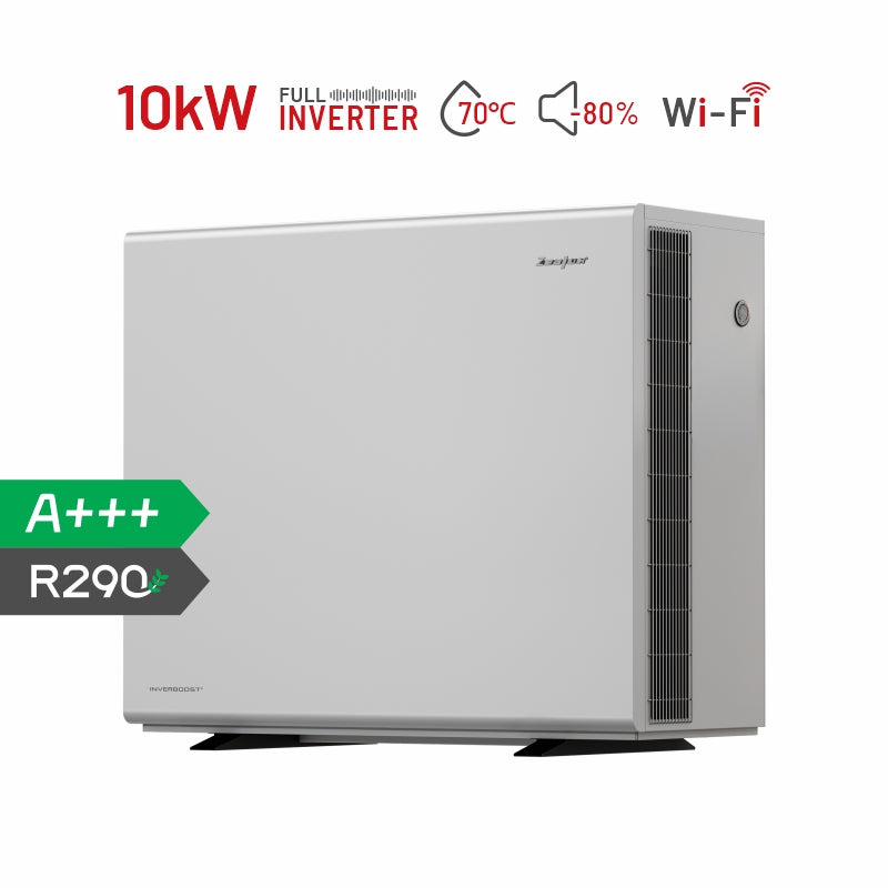 Bomba de Calor de Fuente de Aire Monobloque Zealux Inverboost Pad R290 10kW - Bomba de Calor Multifuncional Inverboost ASHP para Agua Caliente