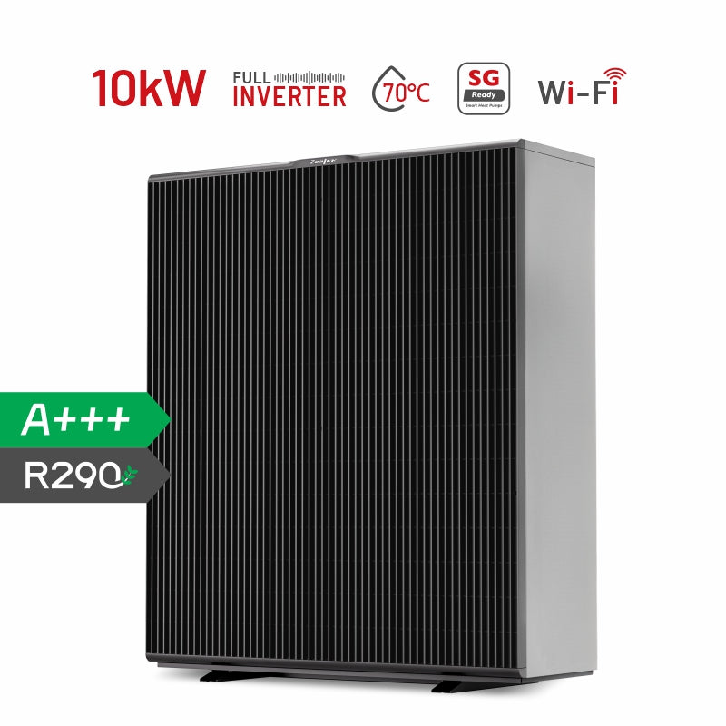 Zealux Inverboost Plus R290 10kW Air Source Heat Pump Monoblock - Double Fans - Inverboost Multifunctional ASHP hot water