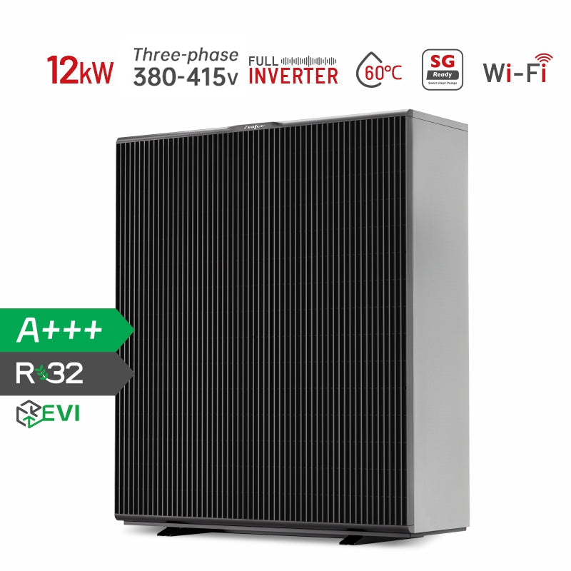 Zealux Inverboost Plus EVI 10–19kW Monoblock Air-to-Water Heat Pump, Single & Dual Fan, Multifunctional Heating Cooling DHW