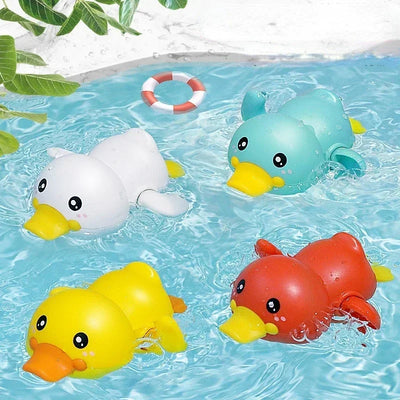 Clockwork Dabbling Duck Bath Toy for Kids (0-6 Years)
