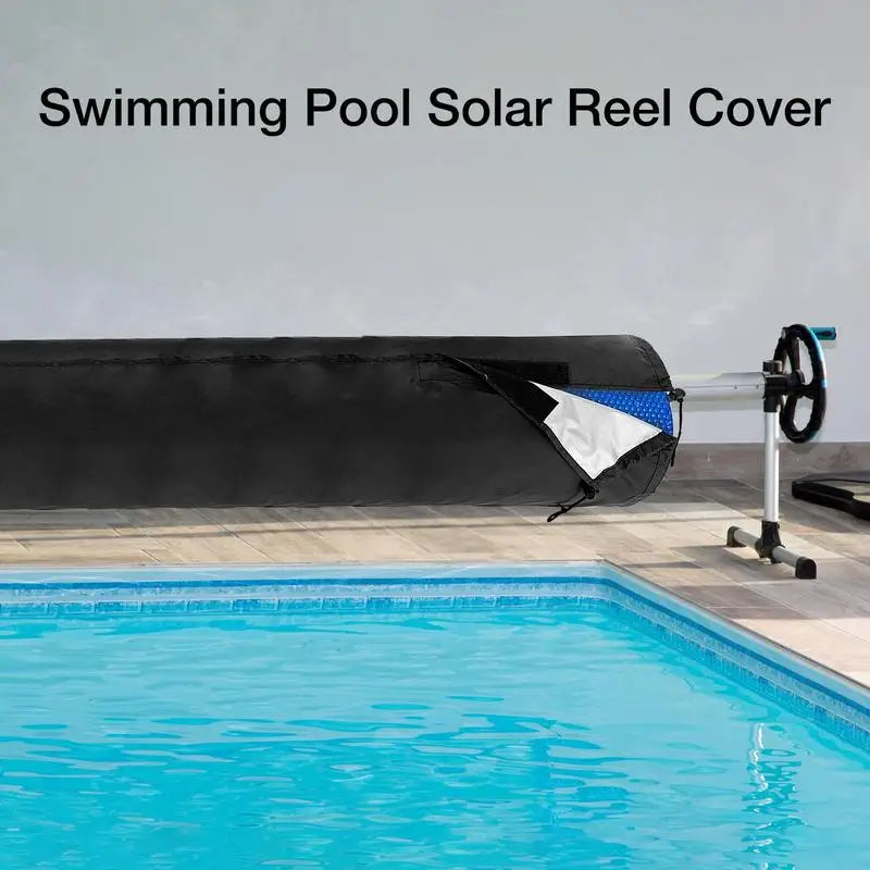 Solar Reel Protective Cover For 16-20ft Pool Reel Covers Solar Blanket Cover Waterproof Pool Cover