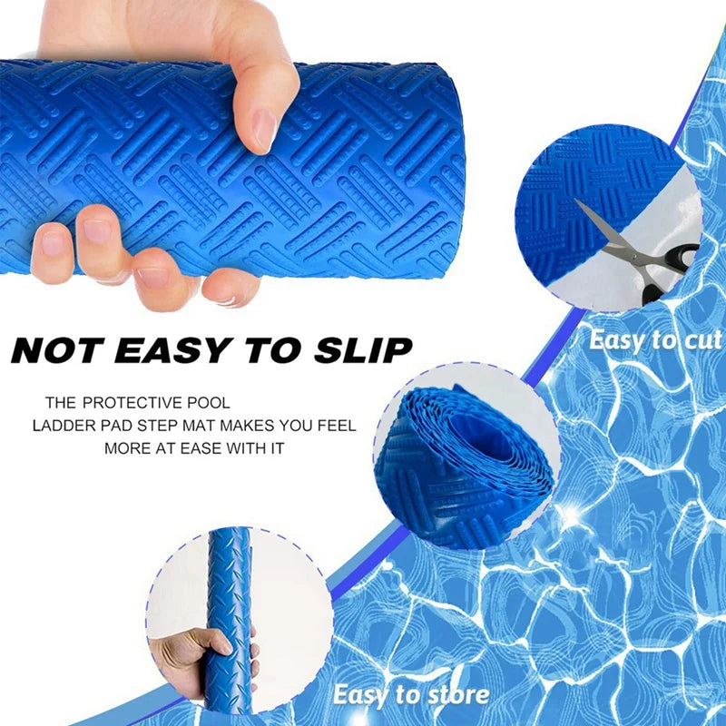 16x36in Pool Ladder Mat – Non-Slip Protective Pad
