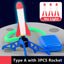 Toy Rocket Launcher for Kids, Stomp to Flying Foam Rocket & Jump Air Launch Pad, Fun Outdoor Activitie Sport Game for Children