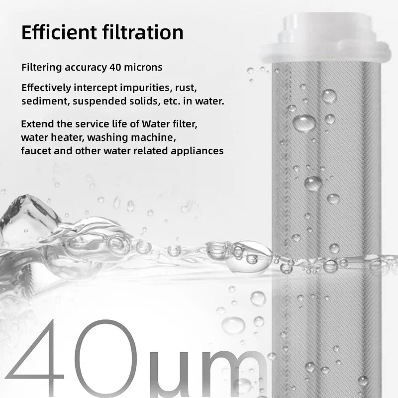 Filtro a Maglia per l'Intera Casa - Rimuove Ruggine e Sedimenti con Rete in Acciaio Inox, Facile Controlavaggio