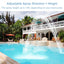 Swimming Pool Waterfall Fountain Kit PVC Spray Pool Spa Decoration Easy Install Accessory