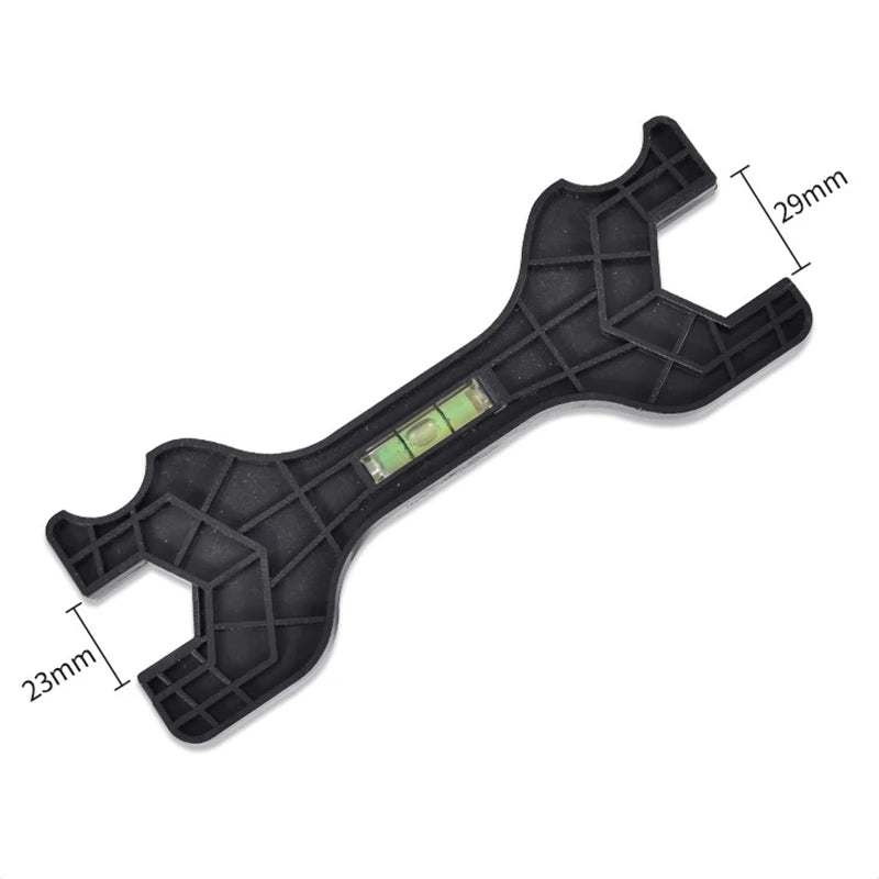 Dual Headed Multifunctional Wrench with Level – Tap Spanner for Faucet, Pipe, and Toilet Repairs