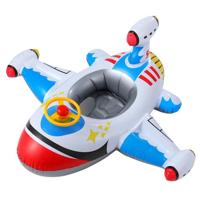 Infant Inflatable Swimming Float Seat with Sunshade