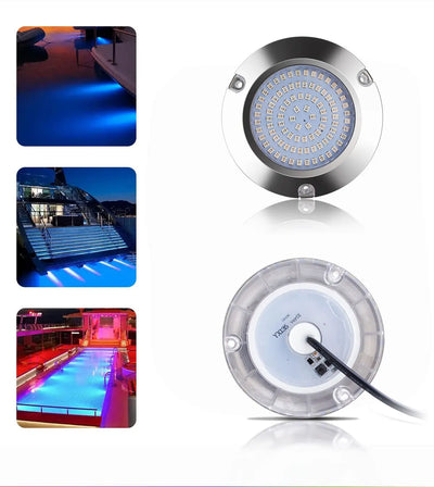 120W LED Marine Yacht Lamp DC12V 24V 316L Stainless Steel IP68 Anti-corrosion Boat Underwater Light Saltwater