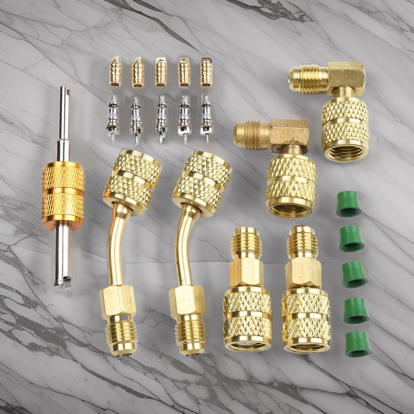 Zerodis R410 Adapter Für Mini Split Klimaanlagen - Ventilkernentferner 1/4SAE & 5/16SAE