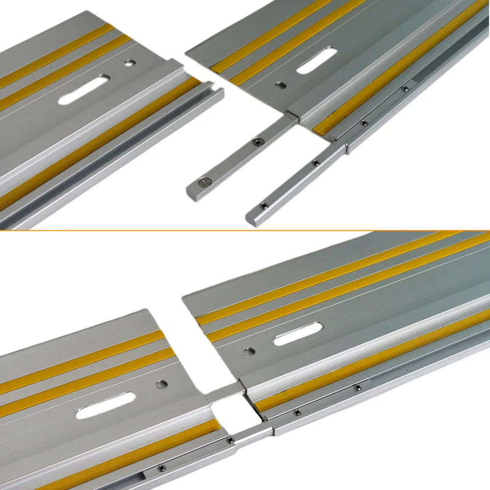 Führungsschiene für Kreissäge aus Aluminium für wiederholbare Längsschnitte, Gehrungsschnitte und gerade Schnitte