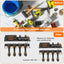 Porte-outils mural robuste pour outils électriques en pack de 2, ensemble de rangement mural pour perceuse et tournevis, pour atelier/garage