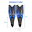 Aletas de natación para adultos aletas de buceo flexibles de TPR antideslizantes equipo de snorkel para entrenamiento en piscina playa deportes acuáticos