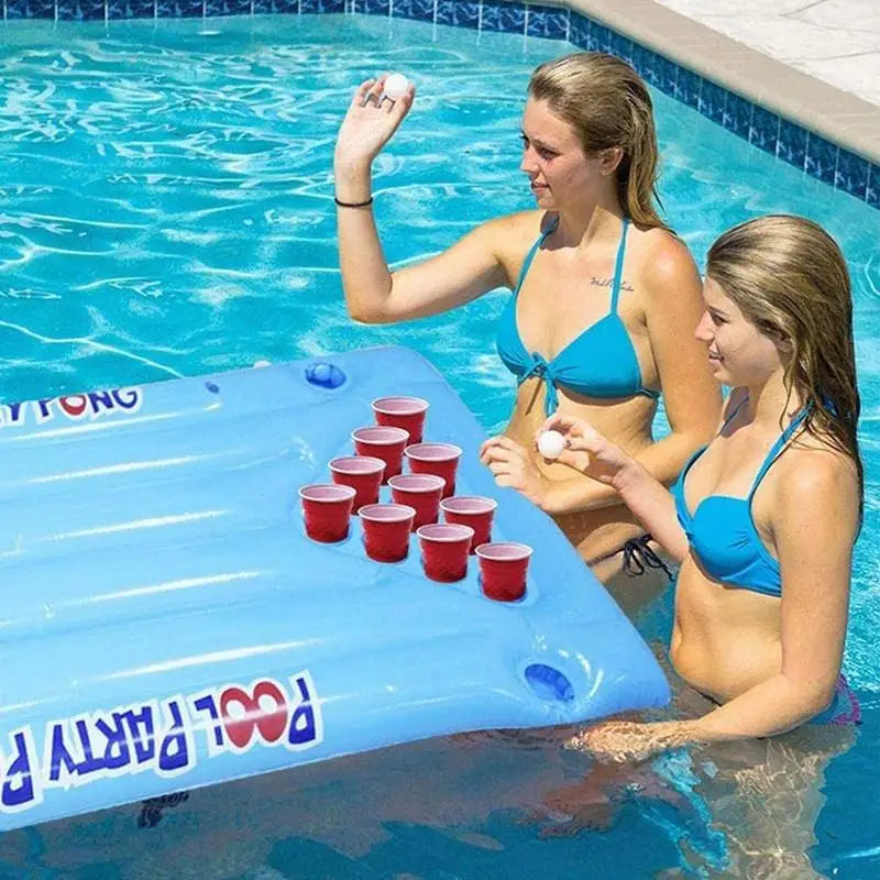 Beach Floating Pingpong Raft – Inflatable Pool Pong Table