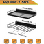 Porte-outils mural robuste pour outils électriques en pack de 2, ensemble de rangement mural pour perceuse et tournevis, pour atelier/garage