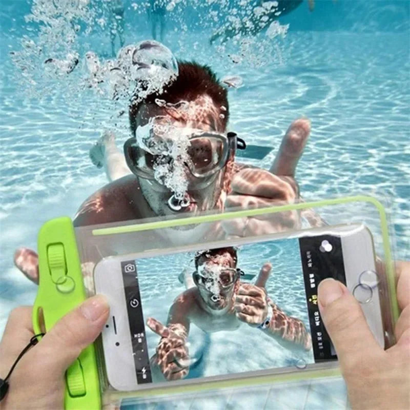 Funda Impermeable para Teléfono para Natación y Deportes Acuáticos (Hasta 6 Pulgadas)