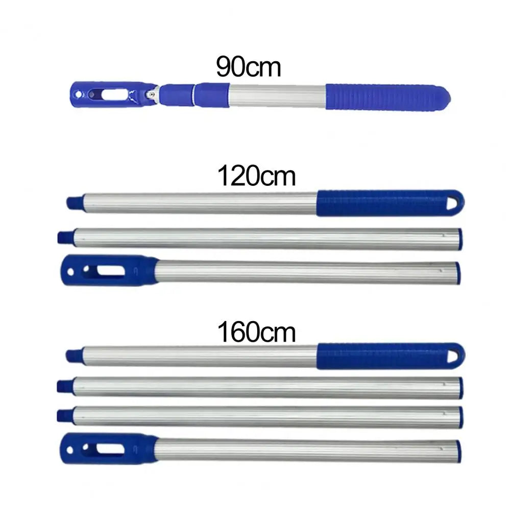 4-Section Telescopic Pool Cleaning Pole, Adjustable 90-160cm, Anti-Oxidation Aluminum Alloy, Rust-Resistant, Non-Slip Grip for Skimmers & Brushes