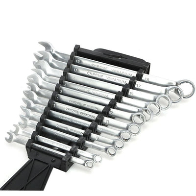 Dual Purpose Wrench Set - Chrome Vanadium Steel Ratchet Spanner Kit