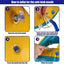 Siège d’eau pour piscine à thème sportif jaune pour enfants avec volant et coussin.