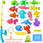 Magnetic Fishing Game Set with Inflatable Pool for Kids