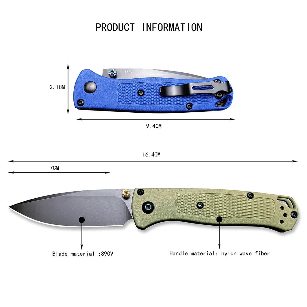 Coltello Tascabile in Acciaio Inox - Multitool da Campeggio con Manico in Nylon
