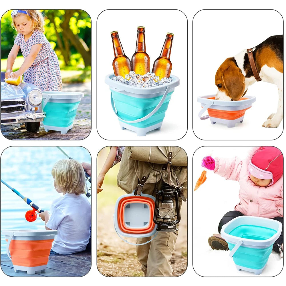 11-Piece Beach Sand Toy Set with Collapsible Bucket