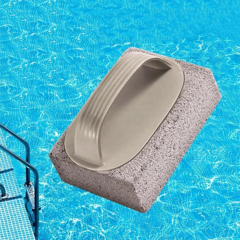 Pool-Bimsstein-Reiniger, Calcium- und Rostentferner für Poolfliesen, einfaches DIY-Reinigungswerkzeug mit haltbarem Kunststoffgriff