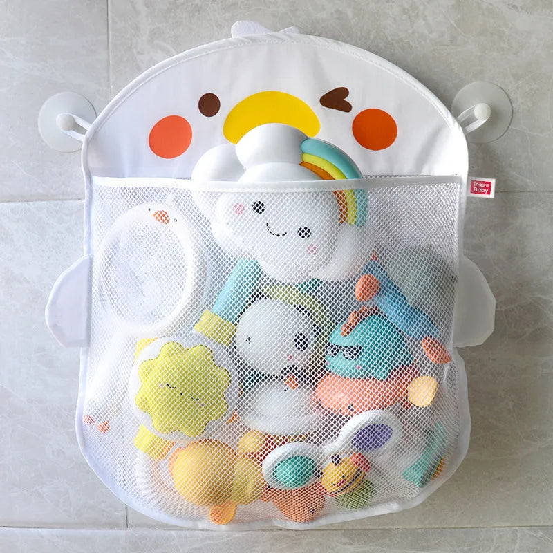 Cognitive Floating Toy Storage Bag for Baby Bath