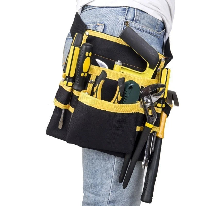 Sac à outils multifonctionnel en tissu Oxford pour électricien, pochette de ceinture, support de rangement, organisateur
