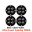 4Pcs Furniture Casters Wheels Heavy Duty Ball Pulley Self Adhesive Stainless Steel 360° Rotation Universal Wheel Load 20/200Kg