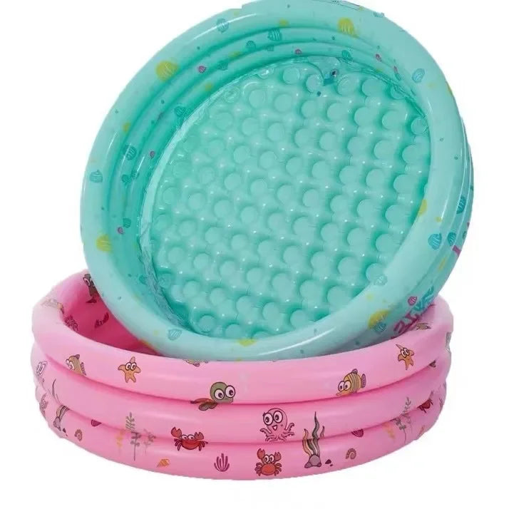 Three-Ring Inflatable Pool