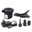 Tragbare elektrische Luftpumpe 160 W AC/DC zum Aufpumpen/Entleeren von Luftmatratzen, Schlauchbooten, Schwimmbecken und Campingausrüstung