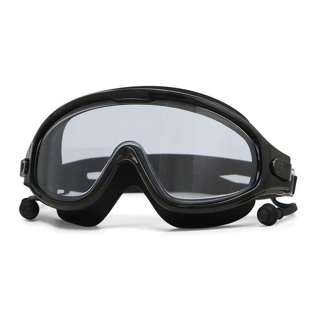 Adult Large Frame Schwimmbrille mit Ohrstöpseln