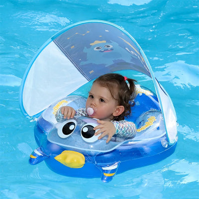 Baby Swimming Float Waist Ring Inflatable Pool Trainer for Kids 6 to 36 Months Water Toy PVC Swim Seat