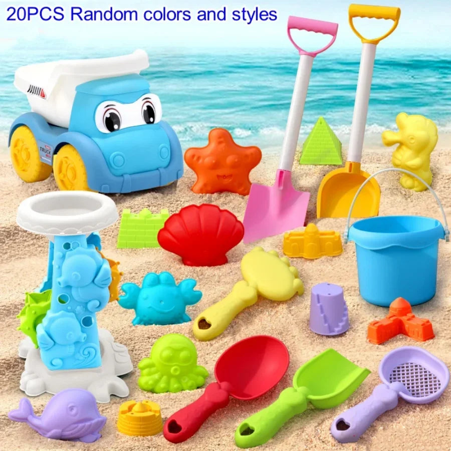 Children's Versatile Beach Toy Set with ATV and Bucket