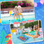 Magnetic Fishing Game Set with Inflatable Pool for Kids