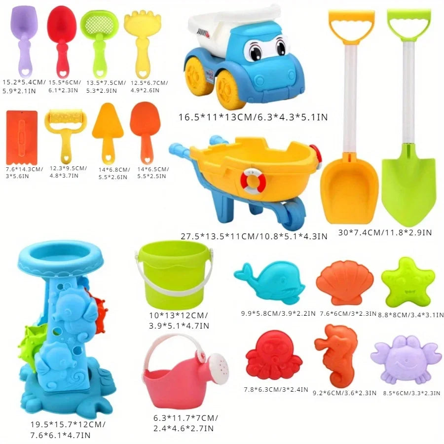 Children's Versatile Beach Toy Set with ATV and Bucket