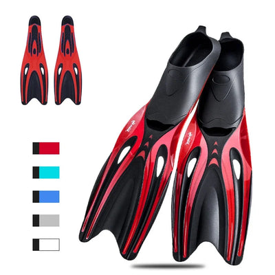 Adult Swim Fins Flexible TPR Diving Flippers Non Slip Snorkeling Swim Gear for Pool Beach Water Sports Training
