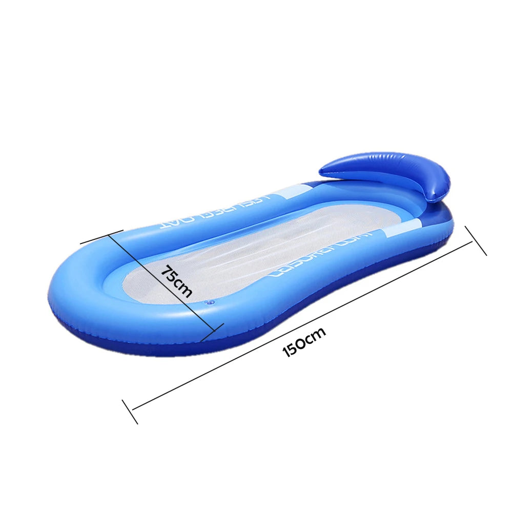 Water Hammock Inflatable Pool Float Lounge Chair