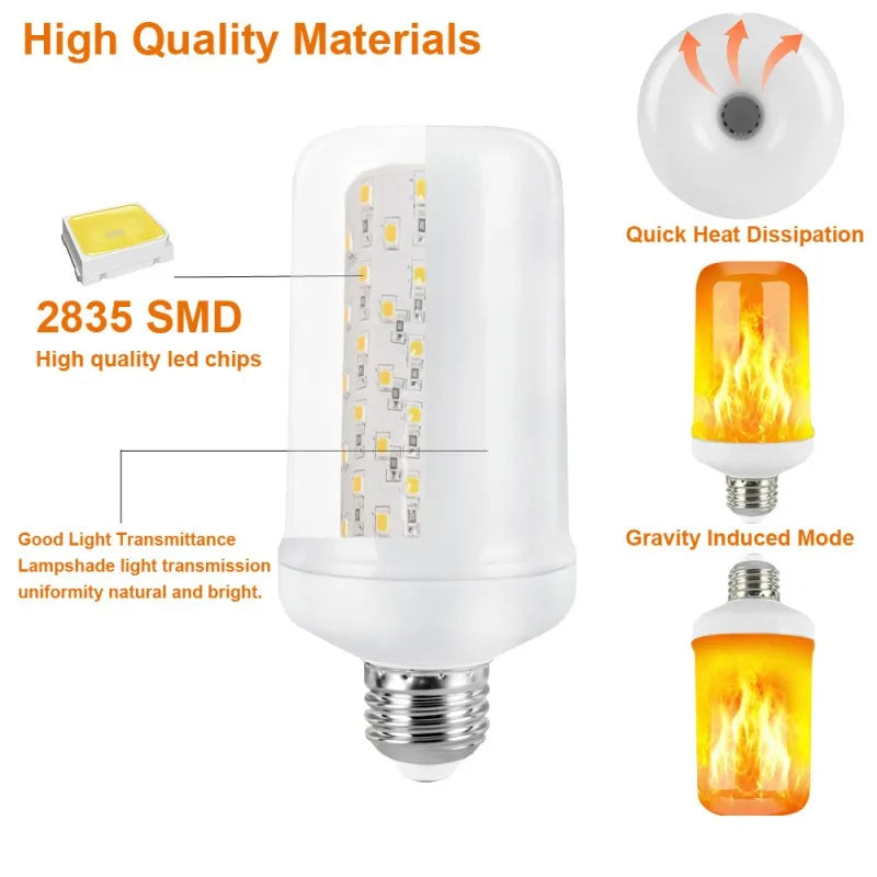 Lampadina a Effetto Fiamma LED - Decorazione Domestica Tremolante