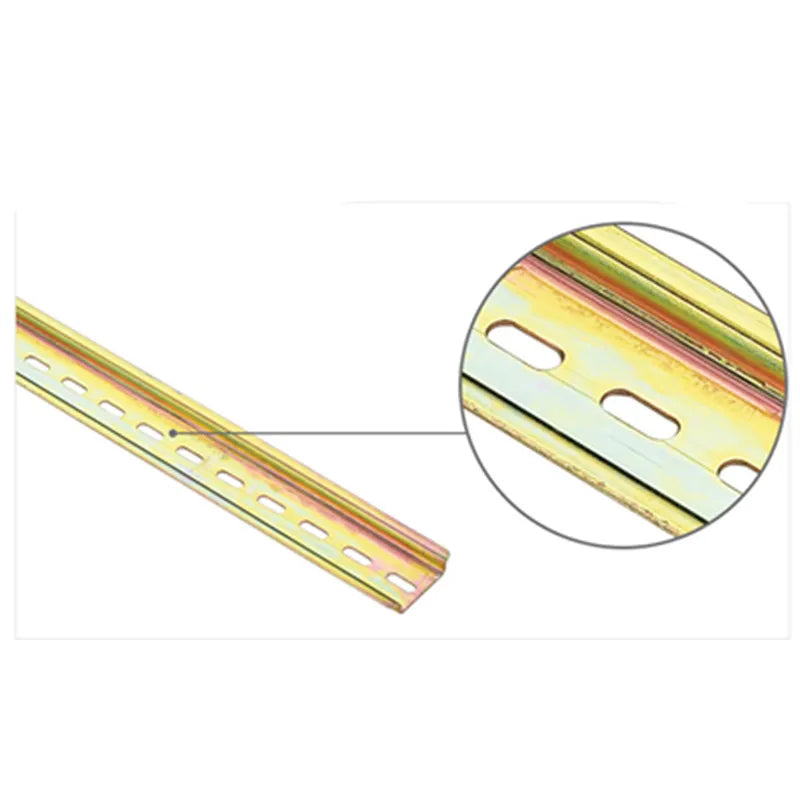 35 mm universelle DIN-Schiene aus Aluminium – Schlitzschiene für Leistungsschalter und Klemmenblöcke