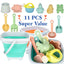11-Piece Beach Sand Toy Set with Collapsible Bucket