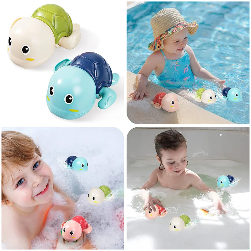 Ensemble de jouets de bain mécanique tortue nageuse et baleine