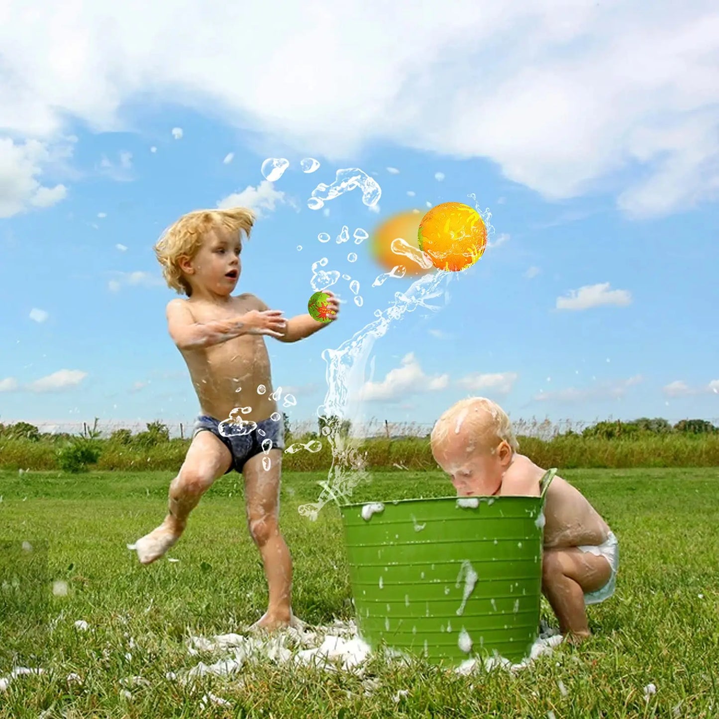 Ballons d'eau réutilisables, 10 à 100 pièces, balles absorbantes pour enfants, jouets anti-stress pour fêtes à la piscine en été