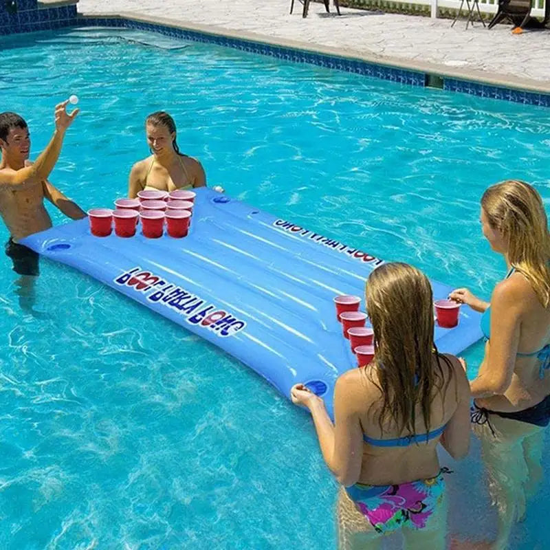 Beach Floating Pingpong Raft – Inflatable Pool Pong Table