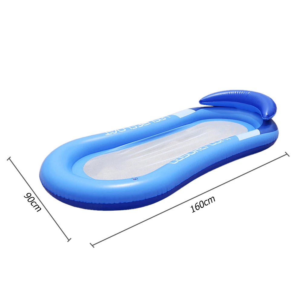 Water Hammock Inflatable Pool Float Lounge Chair