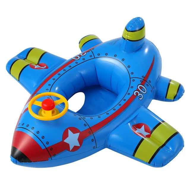 Infant Inflatable Swimming Float Seat with Sunshade