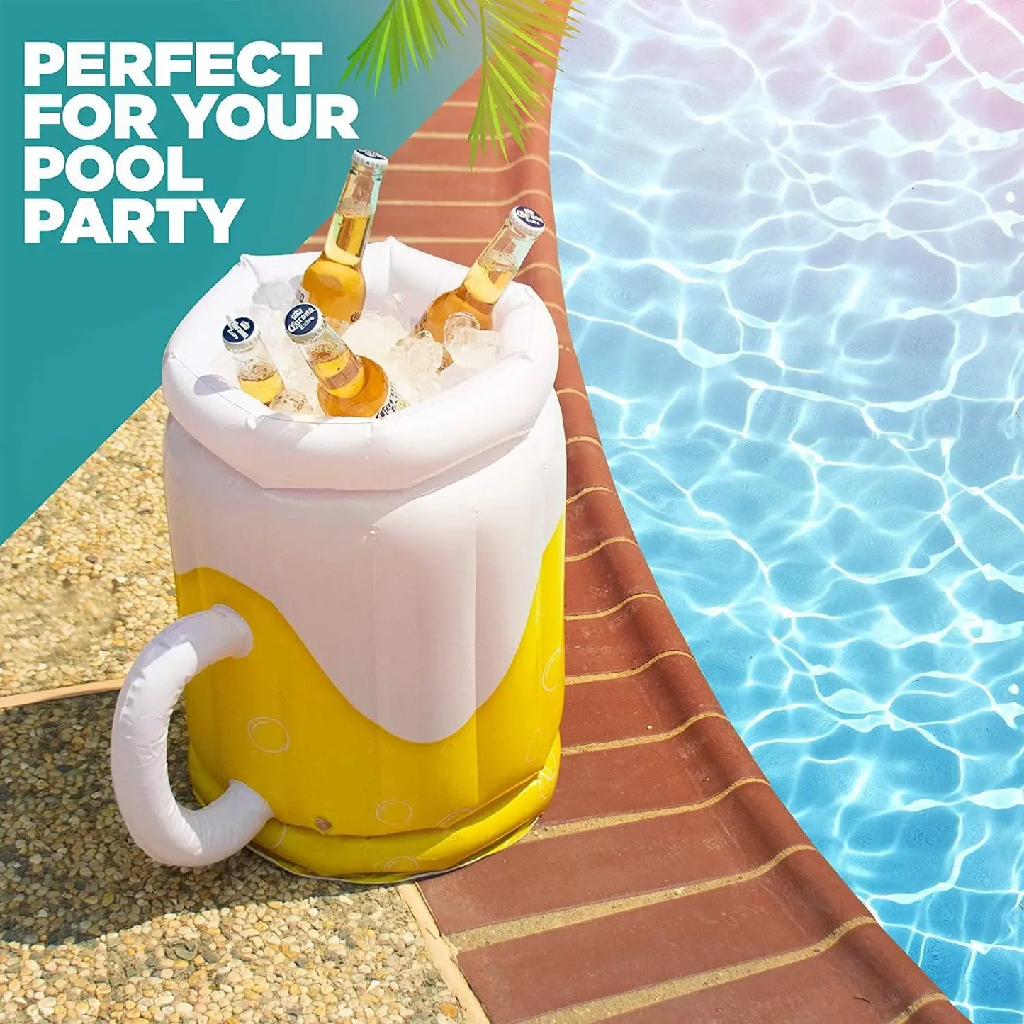 PVC Inflatable Ice Bucket Summer Cool Drinks Ice Tray Pool Water Sports Hydration Storage Bucket Beer