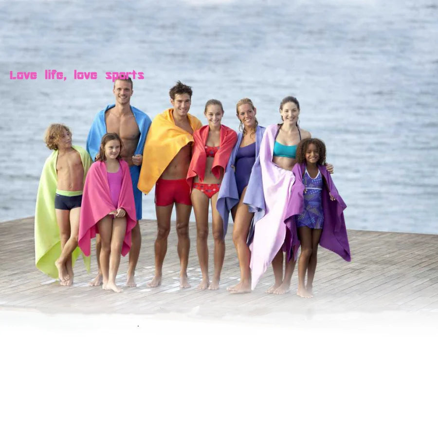 Duży ręcznik plażowy z mikrofibry dla dorosłych 31,5 x 71 cali, bez piasku, szybkoschnący, superchłonny, lekki ręcznik podróżny na basen lub plażę