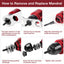 Convertidor de Pistola de Remaches Eléctrica de Grado Industrial para Bricolaje para Remachado de Tuercas M3 M4 M5 M6 M8