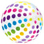 Colorful Striped Transparent Inflatable Beach Ball for Beach, Pool, and Party Games (Ages 14+）